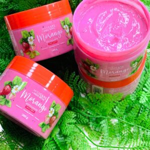 esfoliante corporal e facial de morango miss rosÊ