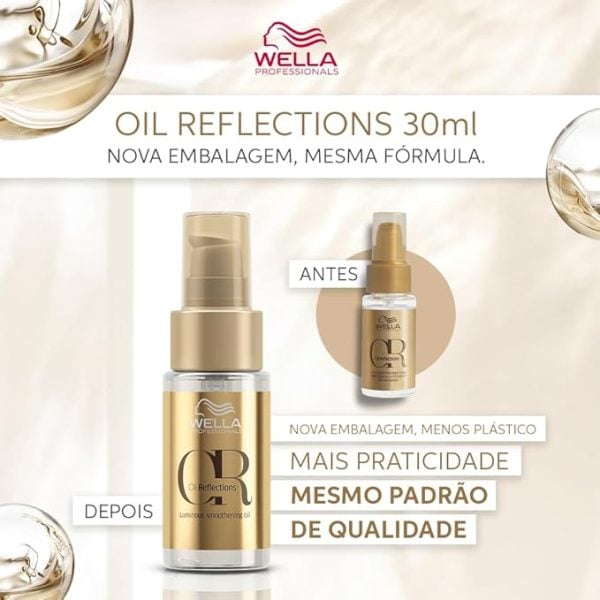 wella professionals oil reflections Óleo capilar 30 ml wella professionals oil reflections Óleo capilar 30 ml